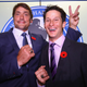 Teemu Selanne, left, fucks up while trying to give Paul Kariya bunny ears at a Hockey Hall of Fame event last November.